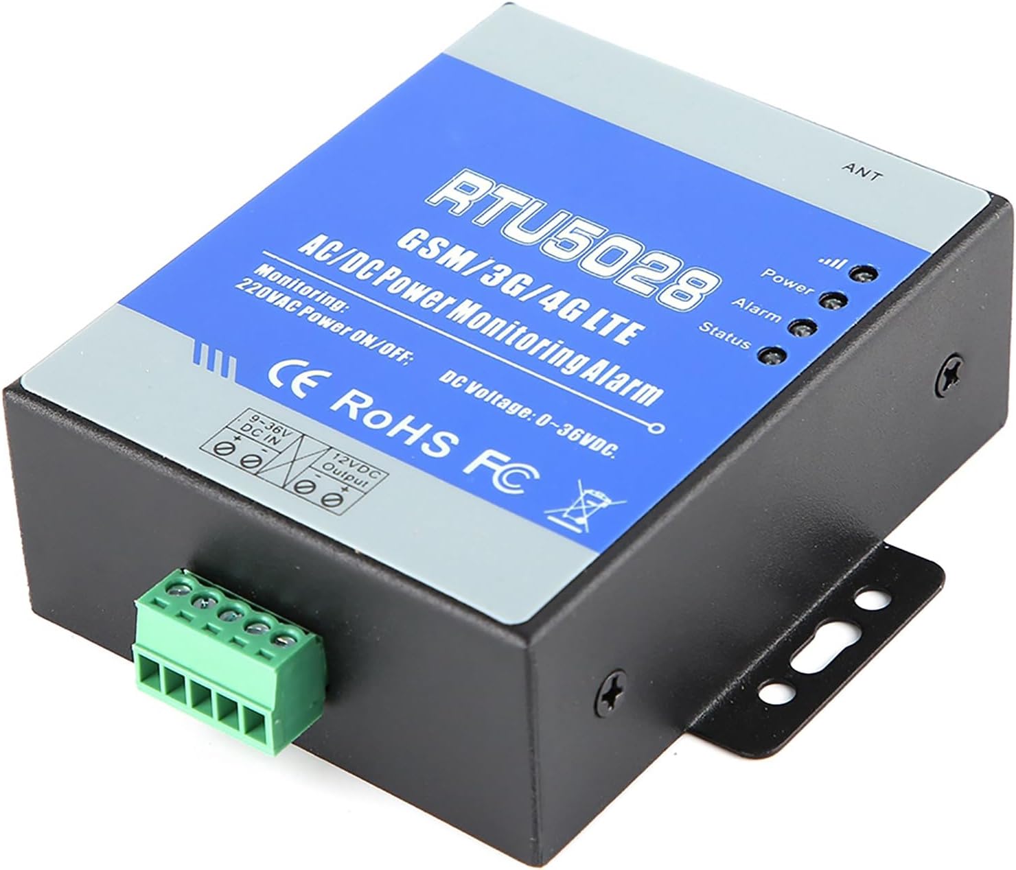 GSM Alarm System, RTU5028 GSM 4G 3G Power Voltage Status Monitoring Power Failure Recover Alarm SMS Alert, for Home Warehouse Security
