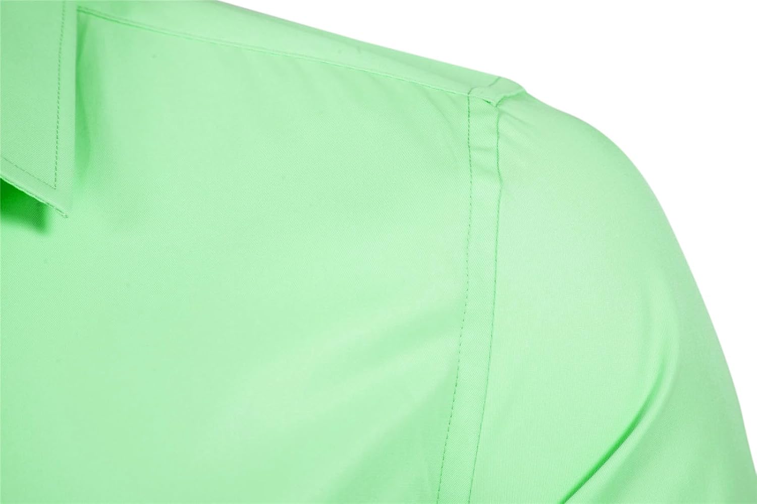 Men's Long Sleeve Button Up Shirts Solid Slim Fit Casual Business Formal Dress Shirt - Image 3