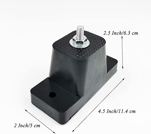 Miniatura 2 de Paquete de 4 soportes de montaje de aislamiento de vibraciones de goma y almohadillas de goma para montaje de aire acondicionado para unidades al