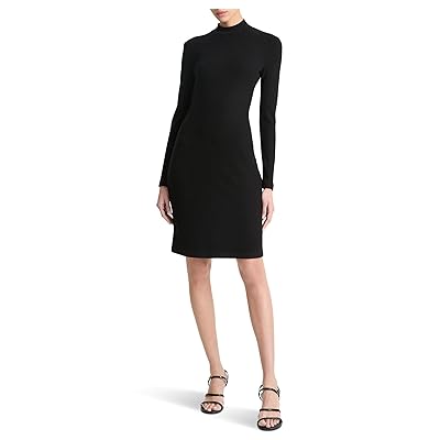 Vince Ribbed Long Sleeve Short Dress Women