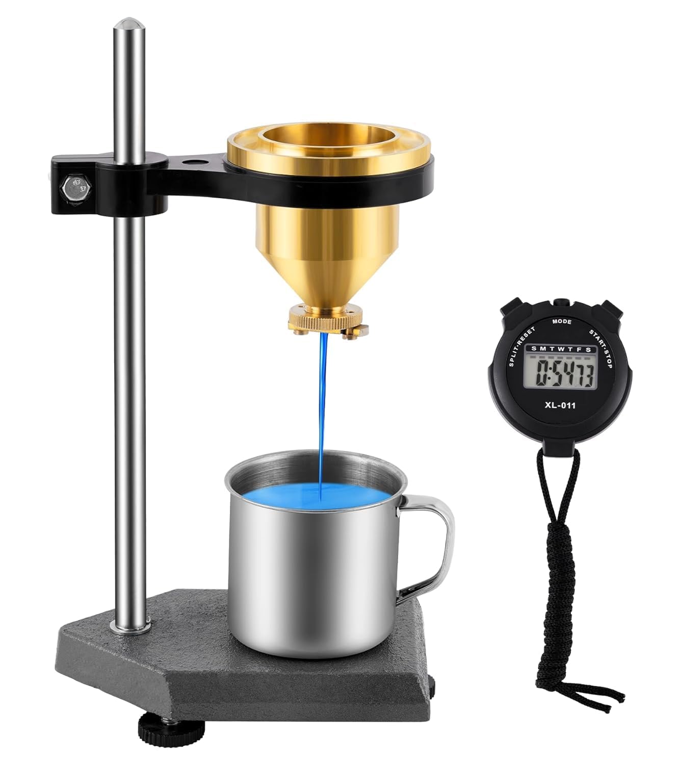 Ford B4 Viscosity Cup – Precision Brass Viscometer with Stand & Stopwatch-picture-22