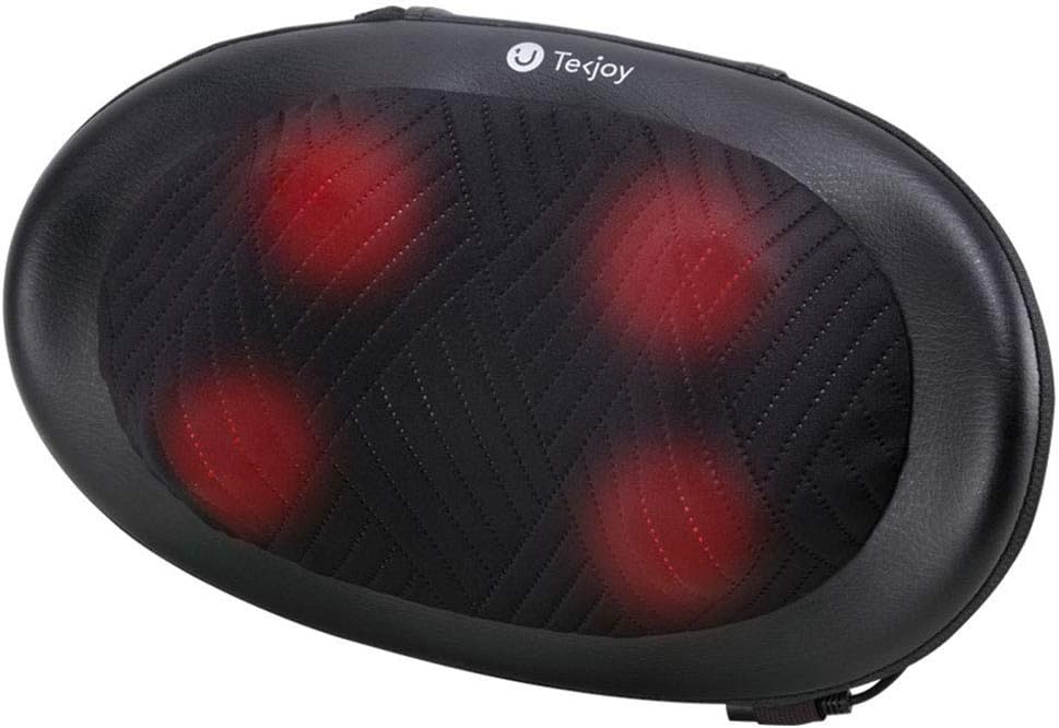 Shiatsu Back Neck Massager, Kneading Heated Body Massage Pillow for Shoulders, Lower Back, Calf, Legs and Feet - Perfect for Home, Office and Car Use