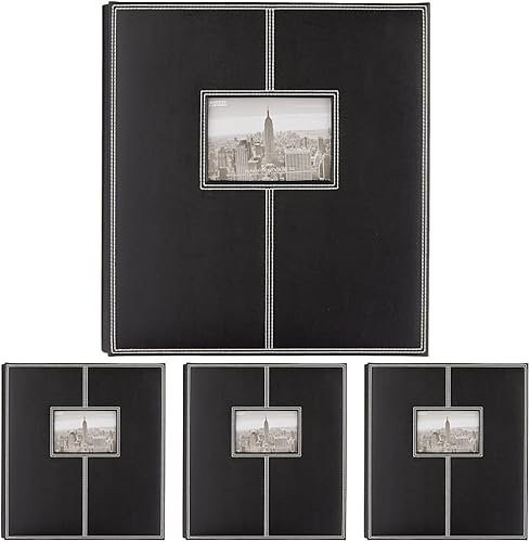 Miniatura 6 de Pioneer - Álbumes de fotos 5PS-300 - Álbum de fotos de 300 bolsillos cosido de cuero sintético