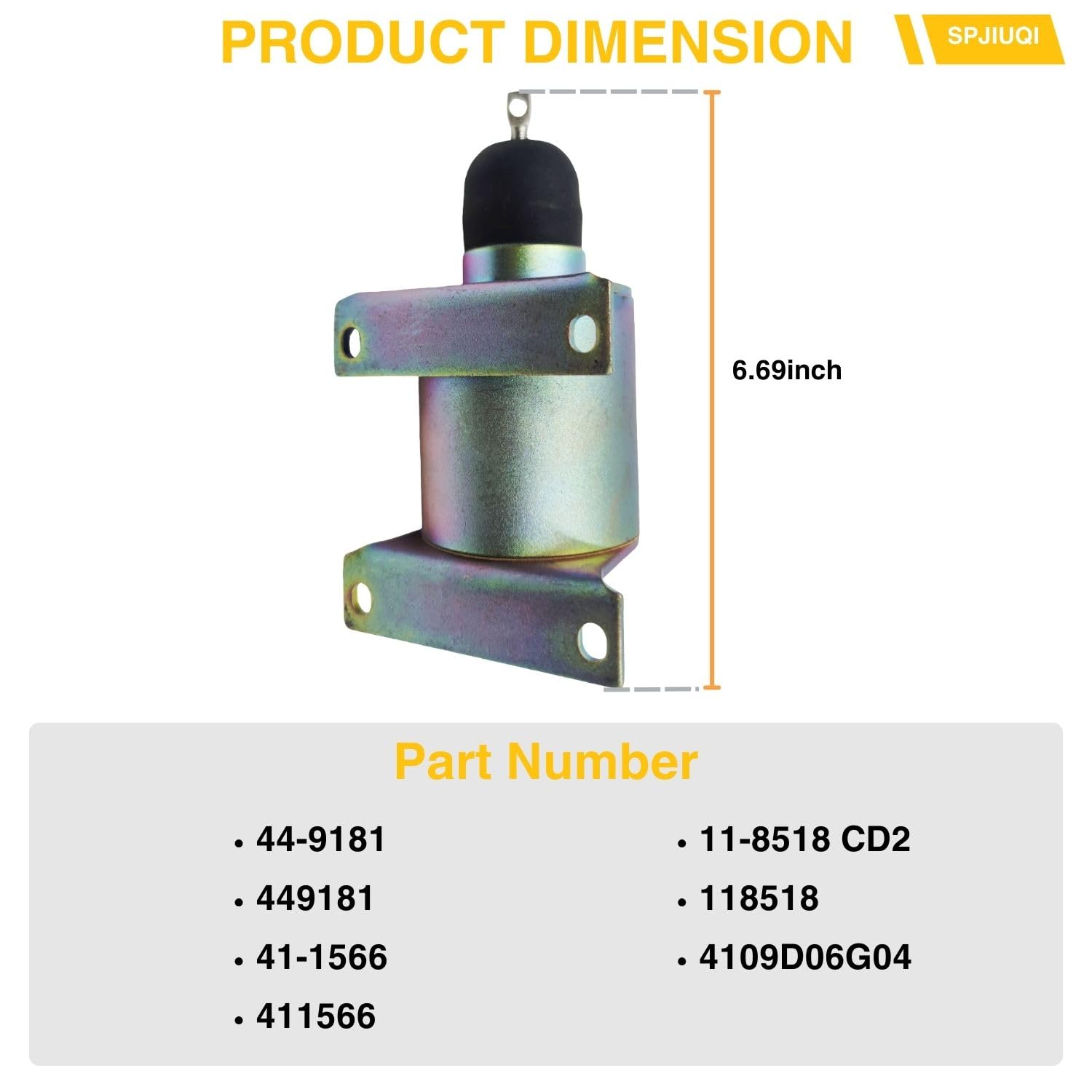44-9181 41-1566 Valvola solenoide a farfalla per Thermo King SB-100 110 190 SL100 200 300 MD100 200 300 300 SLX-100 TS200 300 500 TK600 Yanmar 48 2-4TNE84 486-4TNE88 Speed Cut Off