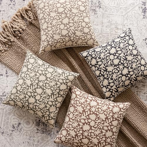 Image of Foindtower Set of 2 Decorative Long Body Lumbar Throw Pillow Covers Accent Farmhouse Cushion Covers Boho Pillowcase for Couch Sofa Bedroom Living Room Home Decor,14x36 Inch,Light Orange Brown