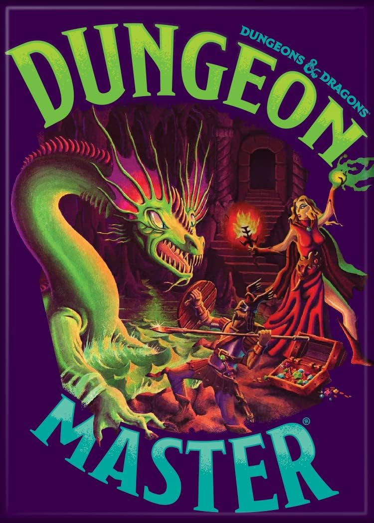 Ata-Boy Dungeons and Dragons Dungeon Master 2.5" X 3.5" Magnet for refrigerators and lockers
