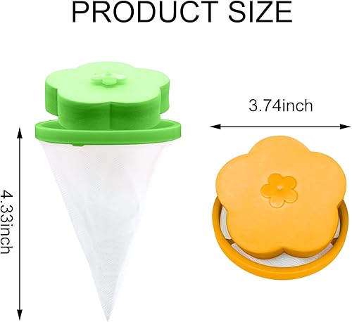 Miniatura 7 de Colector de pelusas para lavandería, removedor de pelo de mascotas para lavandería, bolsa de malla flotante para lavadora, bolsa de malla de pelusa