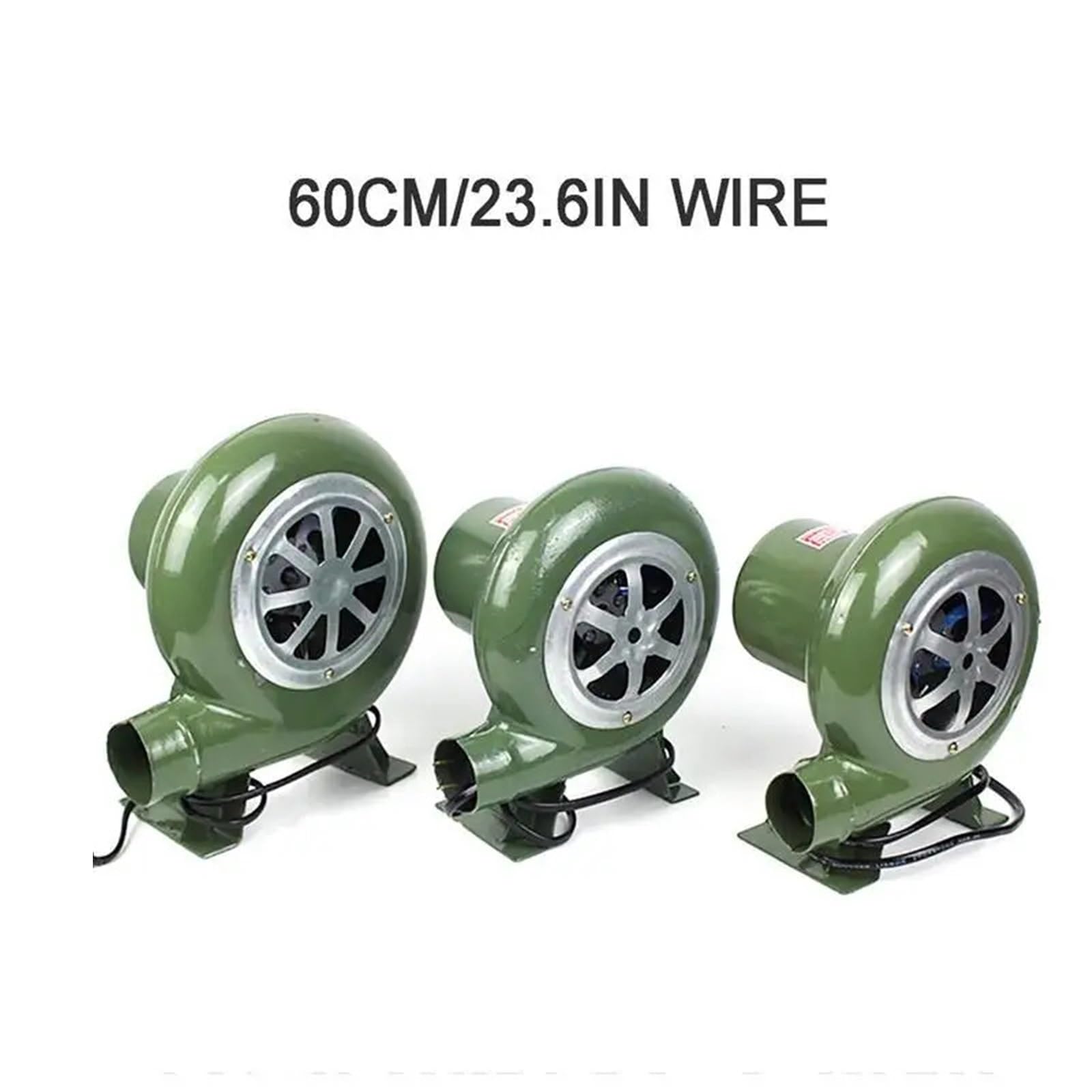 Dmuchawa do liści 2 Szt. 30/40/60/80W Elektryczny Wentylator Dmuchawy BBQ 12V Do Grilla Mini Kowal Kuźnie Adapter Prędkości Kominek,do zdmuchiwania liści, suszenia, kempingu(40W)