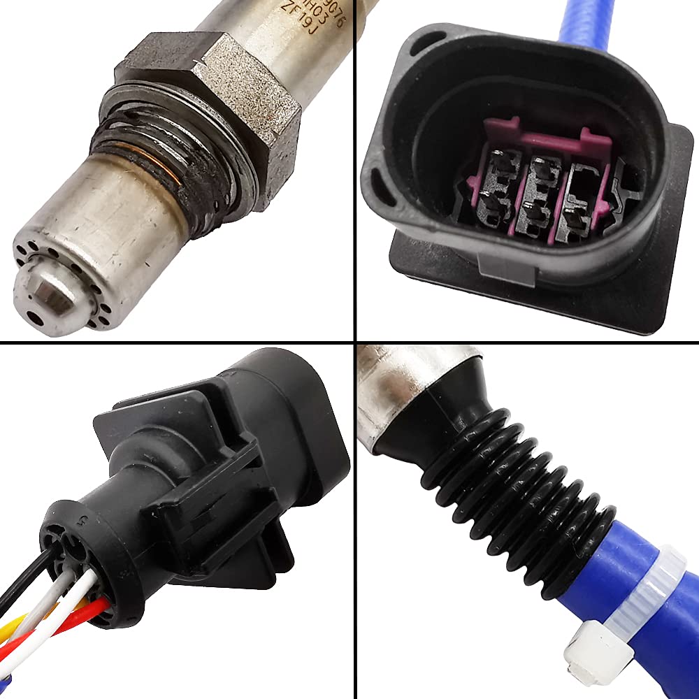 Upstream Left Oxygen O2 Sensor Replaceable for Maserati Ghibli Maserati Quattroporte 3.0L 2979CC V6 Gas 2014 2015 2016 2017 670009076 0258027101 LS27101 LSU-ADV
