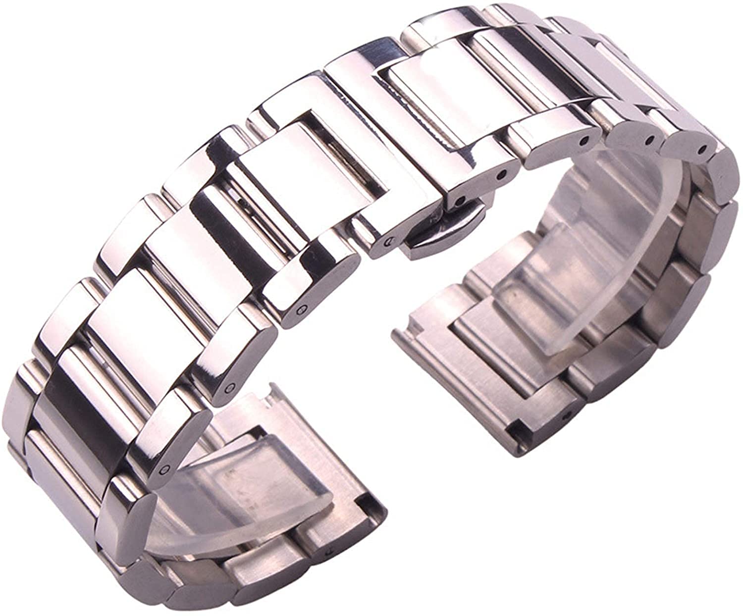 Bracelet de montre en acier inoxydable argenté pour un style chic au quotidien - 6