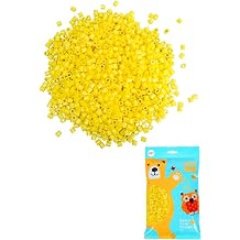ARTKAL 5mm Yellow Fuse Beads, 6000 Pcs Melting Beads for Crafts, Arts, DIY