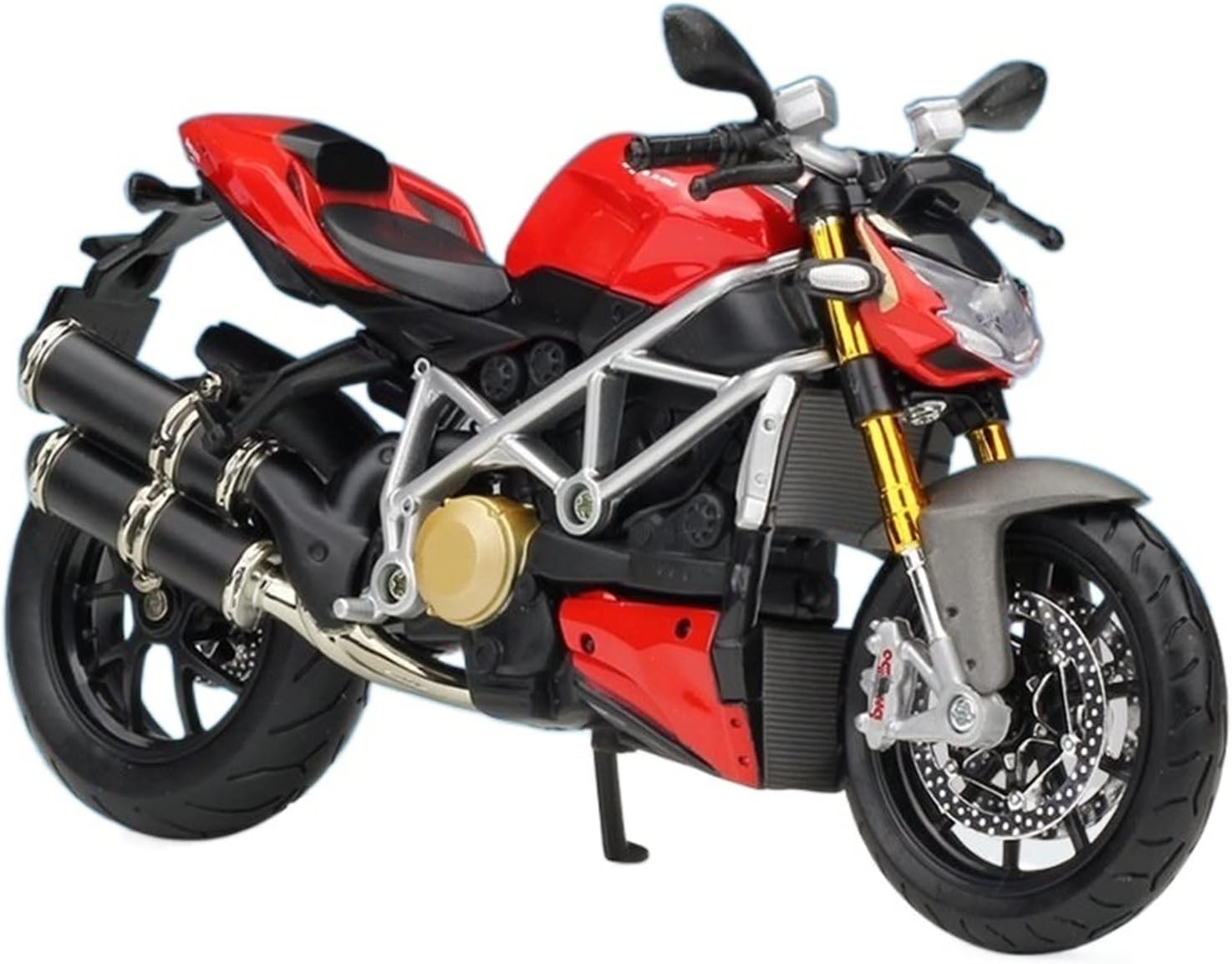 HTASFCI Motorcycle Model for Ducati Streetfighter S, Multistrada 1200s, 1:12 Alloy Simulation Motorcycle Model Realistic Racing Bike Replica Gift Decoration Ornament Operable(Street Fighter S)