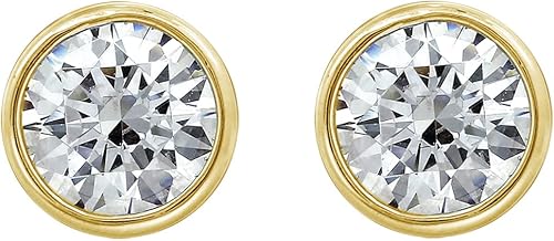 Miniatura 6 de Tienda Essentials Aretes de plata de ley chapados en platino o oro hechos con circonita Infinite Elements (anteriormente colección Tienda)