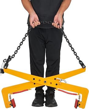 1763 lbs Granite Slab Lifting Clamp with Adjustable Wide Jaw 14-35 in, Granite Carrying Scissor Clamp for Marble & Concrete Blocks Slate Sheets Curb Stones, Plate Lifting Tool 1763 lbs & 14-35 in