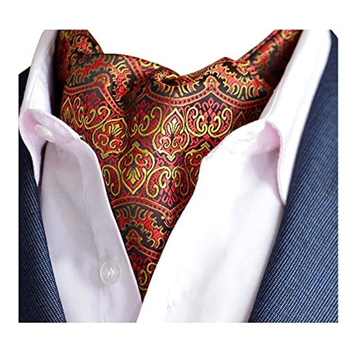 YCHENG Pañuelo Hombre Ascot Paisley Cachemir Corbatas Vintage Cravat Chalina Banquete Fiesta E05
