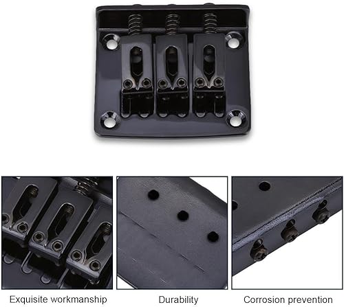 Miniatura 8 de Repuesto de puente fijo de 3 cuerdas para guitarras eléctricas de cigarrillos