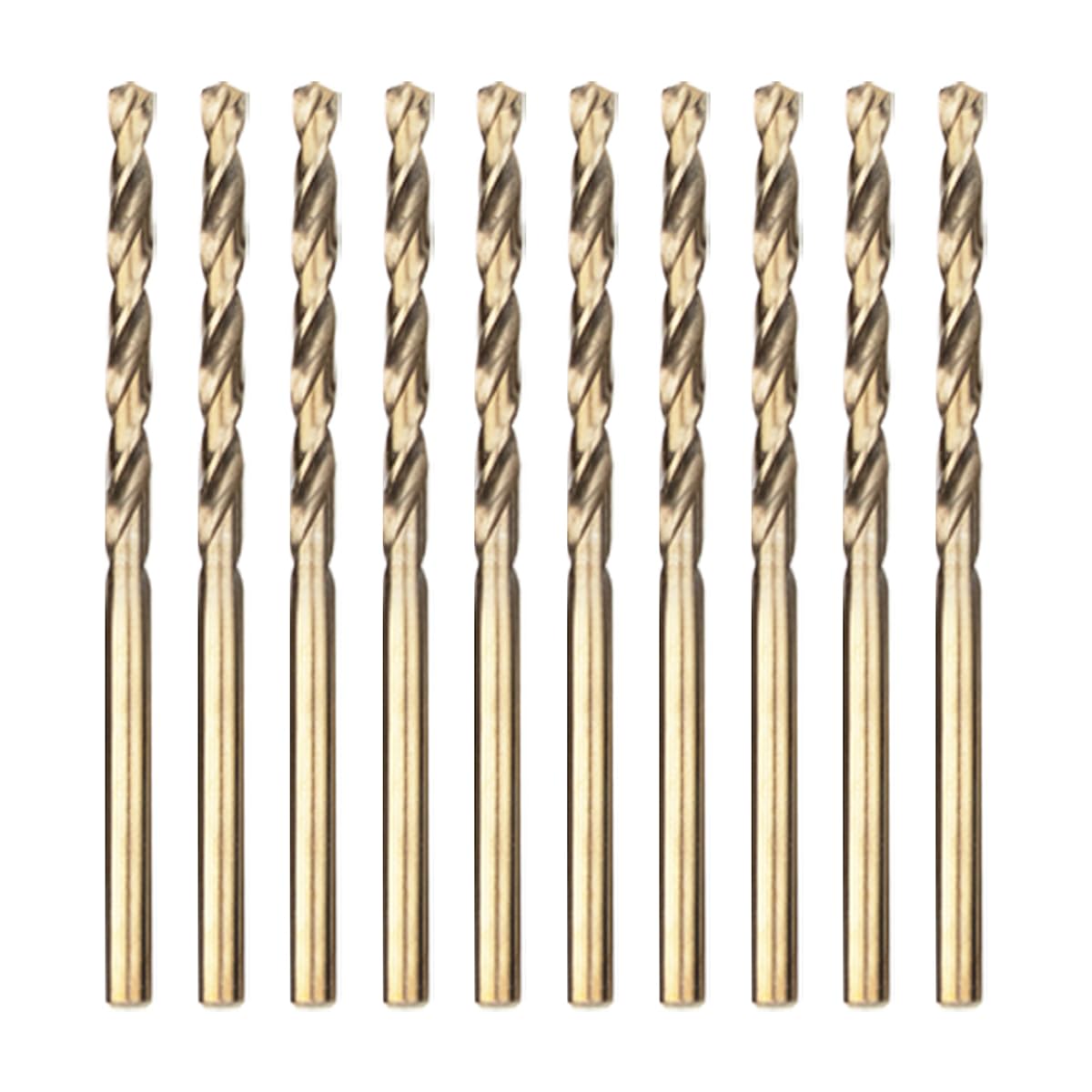 Meccion HSS Metallbohrer Professional Geschliffen Kobalt 10pcs 3.0mm Spiralbohrer fur Edelstahl und Metall