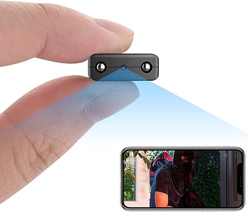 Mini cámara, cámara de seguridad WiFi inalámbrica para el hogar, cámaras para interiores y exteriores, pequeña cámara de vigilancia portátil 1080P