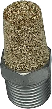 for American Made Quiet Flow Muffler Vent Breather Filter & Silencer 3/8 NPT Thread