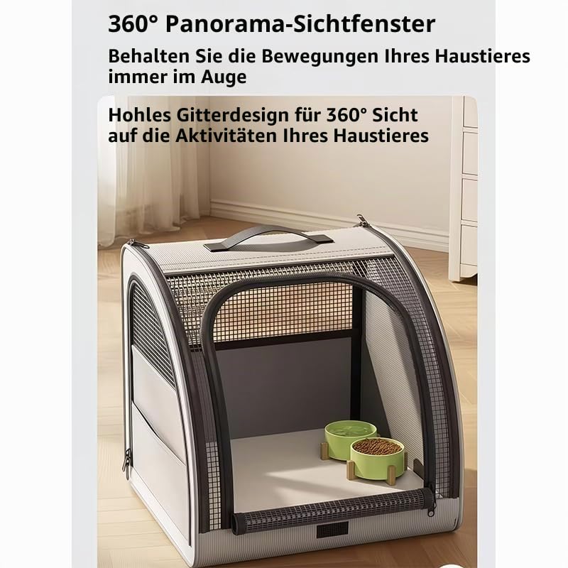 Auto Hundebox für MINI Coupe/Roadster/Paceman/Aceman, Faltbare Transportbox Rücksitz Kofferraum, Oxford Gewebe Hundebehausung 3 Reißverschlusstüren Belüftung,Grey