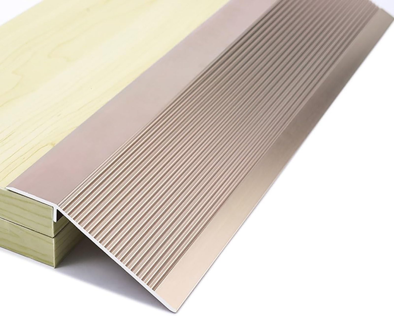 PALSINBY Transition Threshold Strip, Transition Strip Aluminum Seam Binder Entry Ramp for Carpet Wood Tile(Purple Gold)