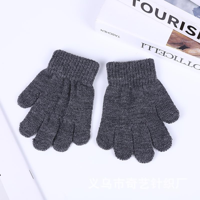 Image of FOMANN Kids Magic Gloves 12 Pair Children Bulk Gloves Boys Girls Warm Soft Gloves(6 to 13 years old)