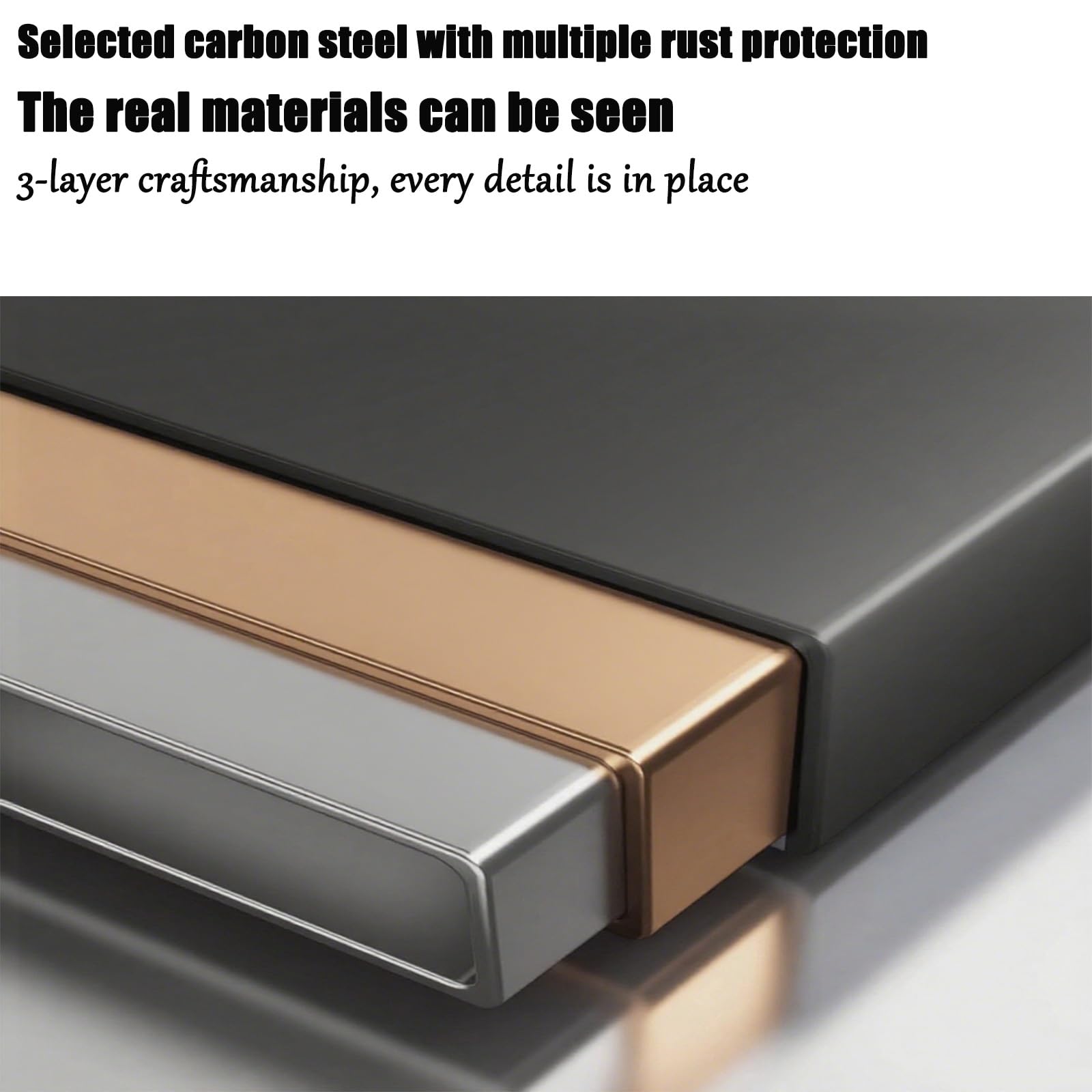 Escurridor de platos de acero inoxidable 304 de alta calidad, ahorra espacio, duradero y elegante, acabado negro de 55 cm para un almacenamiento eficiente en la encimera