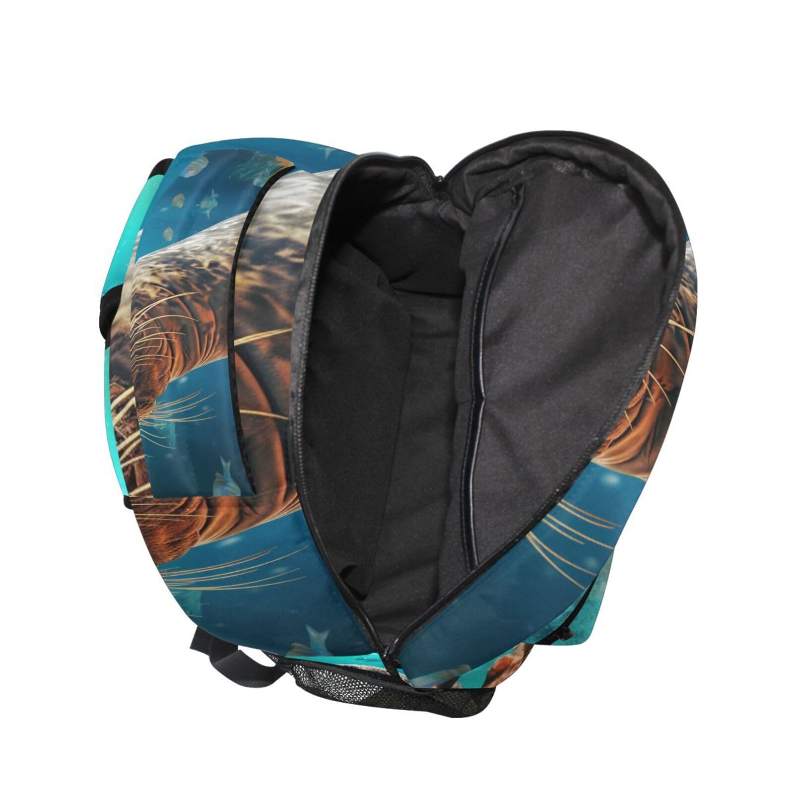 Sigillo Nuoto Blu Oceano Zaino per Bambini Studente Scolastico Zaino da Bookbag Borsa Del Libro per Viaggio Teenager Ragazze Ragazzi Capretto