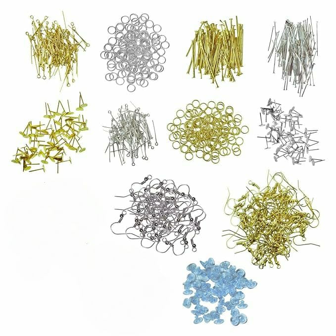 Alloy Jewel Making Combo Earring Making Hooks and Jump Ring and I Pin and Studs Each 25 Pcs (Multicolour) (B0CSMWRY1X) Amazon Price History, Amazon Price Tracker