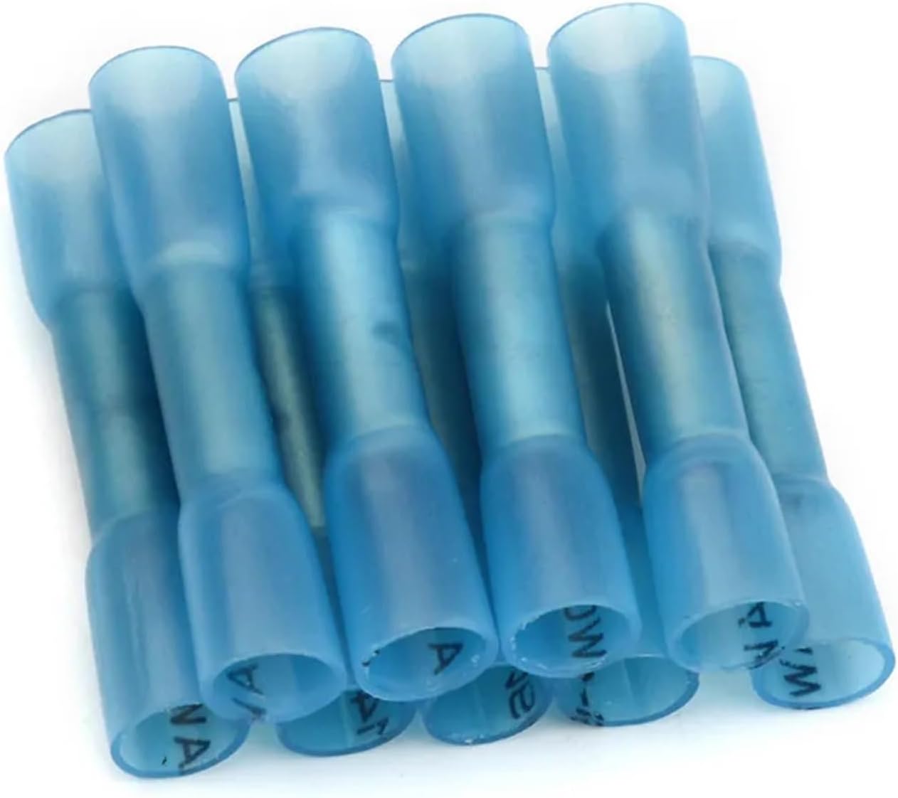 200Pcs Heat Shrink Terminals Insulated Butt Electrical Splice Wire Connectors Cable Crimp Terminal Connector AWG 22-10