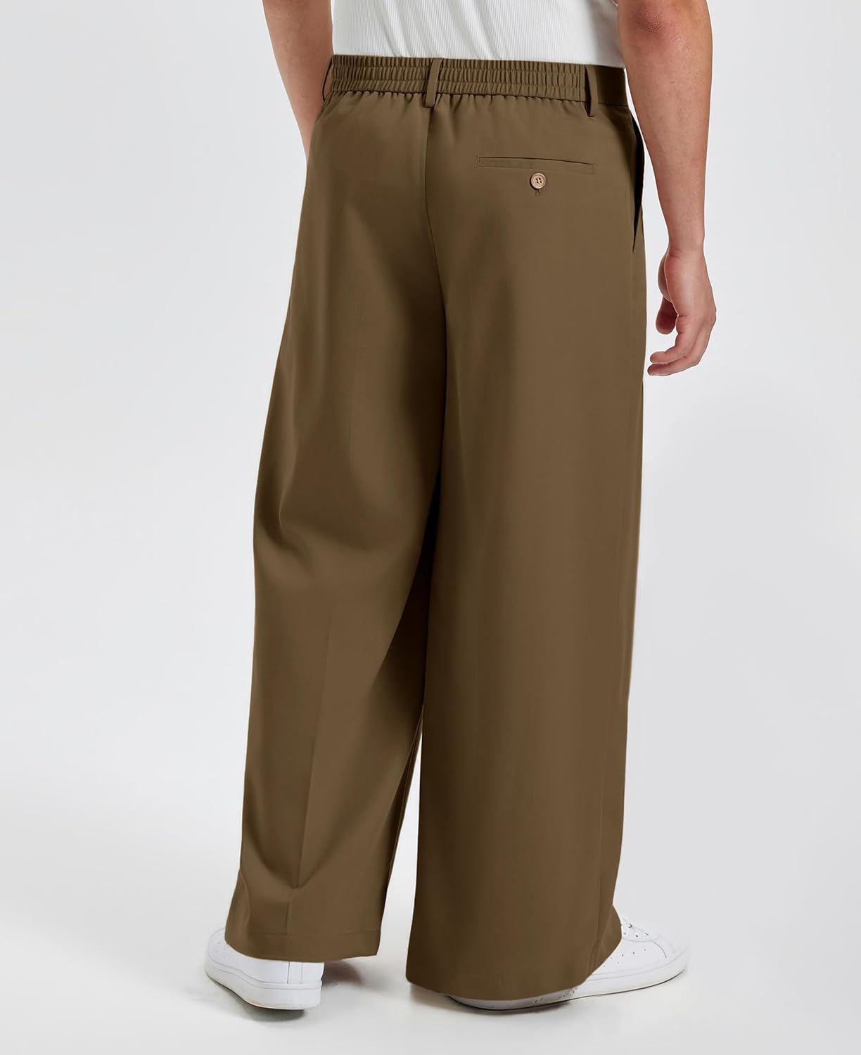 Susclude Mens Baggy Wide Leg Pants Pleated Loose Fit Dress Casual Old Money Slacks Oversized Y2K Stylish Trousers 2026 - Image 2