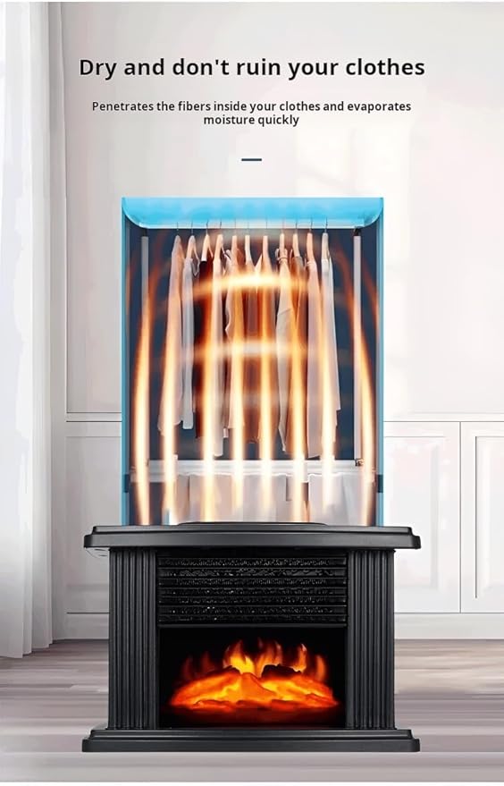 Calefactor Eléctrico Portátil con Efecto Llama y Humidificador - Diseño Compacto miniatura 8