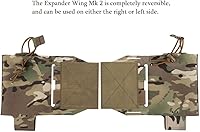 Vista 2 de Conjunto de bolsa de ala expansiva, soporte de radio militar 5.56 Mag bolsa chaleco de caza accesorios bolsa lateral aparejo pecho