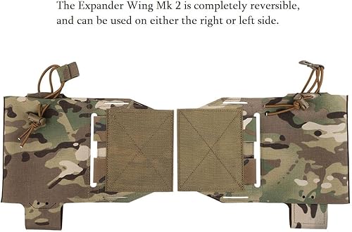 Miniatura 2 de Conjunto de bolsa de ala expansiva, soporte de radio militar 5.56 Mag bolsa chaleco de caza accesorios bolsa lateral aparejo pecho
