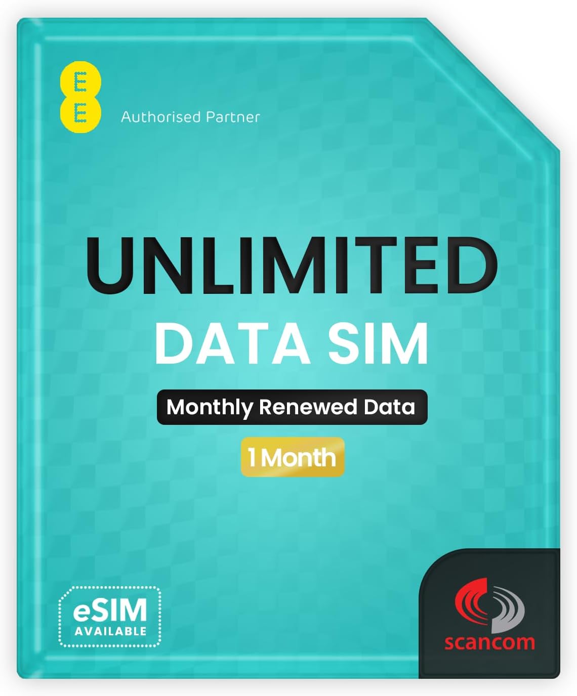 EE Unlimited Data SIM – Uncapped 5G Speeds – Preloaded for 1 Month from Order – No Contract & Ideal for Short-term Mobile Broadband, Routers & Phones