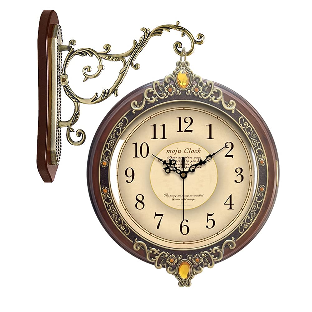 【Paddington Station】インテリア時計　アンティーク時計 Amazon.com: ZHZHZ Wall Clock, Outdoor Garden Double Sided Clock