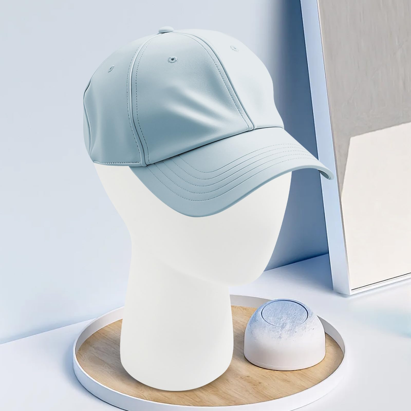 Supporto per parrucche, testa di manichino, 32 cm | Plastica rinforzata con fibra di vetro, resistente all'usura e all'invecchiamento
