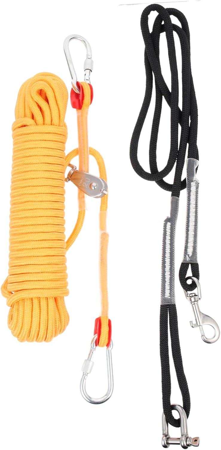 Dog Tie Out Cable Dog Camping Gear Chain for Camping Easy to Use and Store Accessory