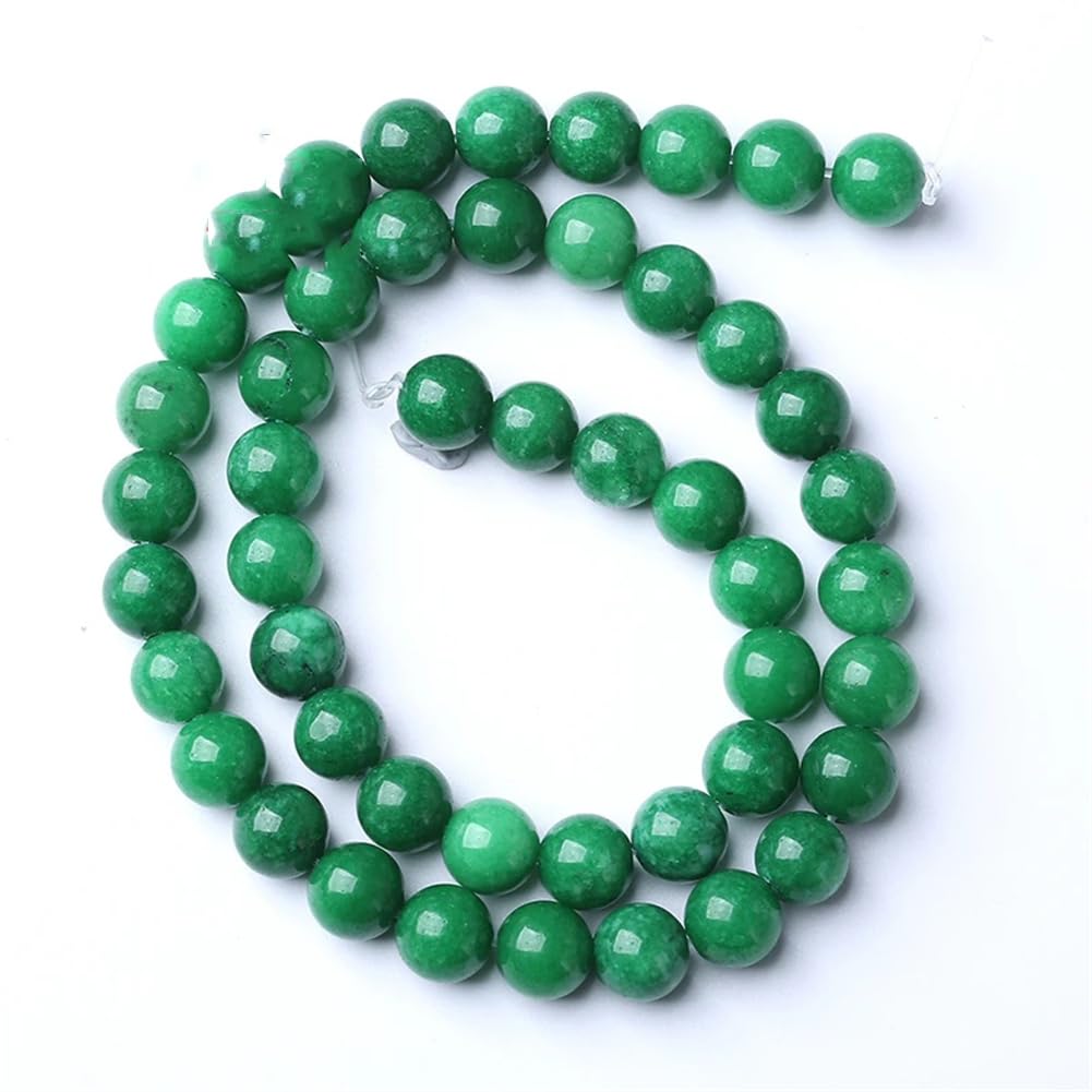 Perline di giada in pietra naturale Perline distanziatrici sciolte for gioielli fai-da-te che realizzano accessori for orecchini, braccialetti con ciondoli ( Color : Color 7 , Size : 0.31in 12-75g