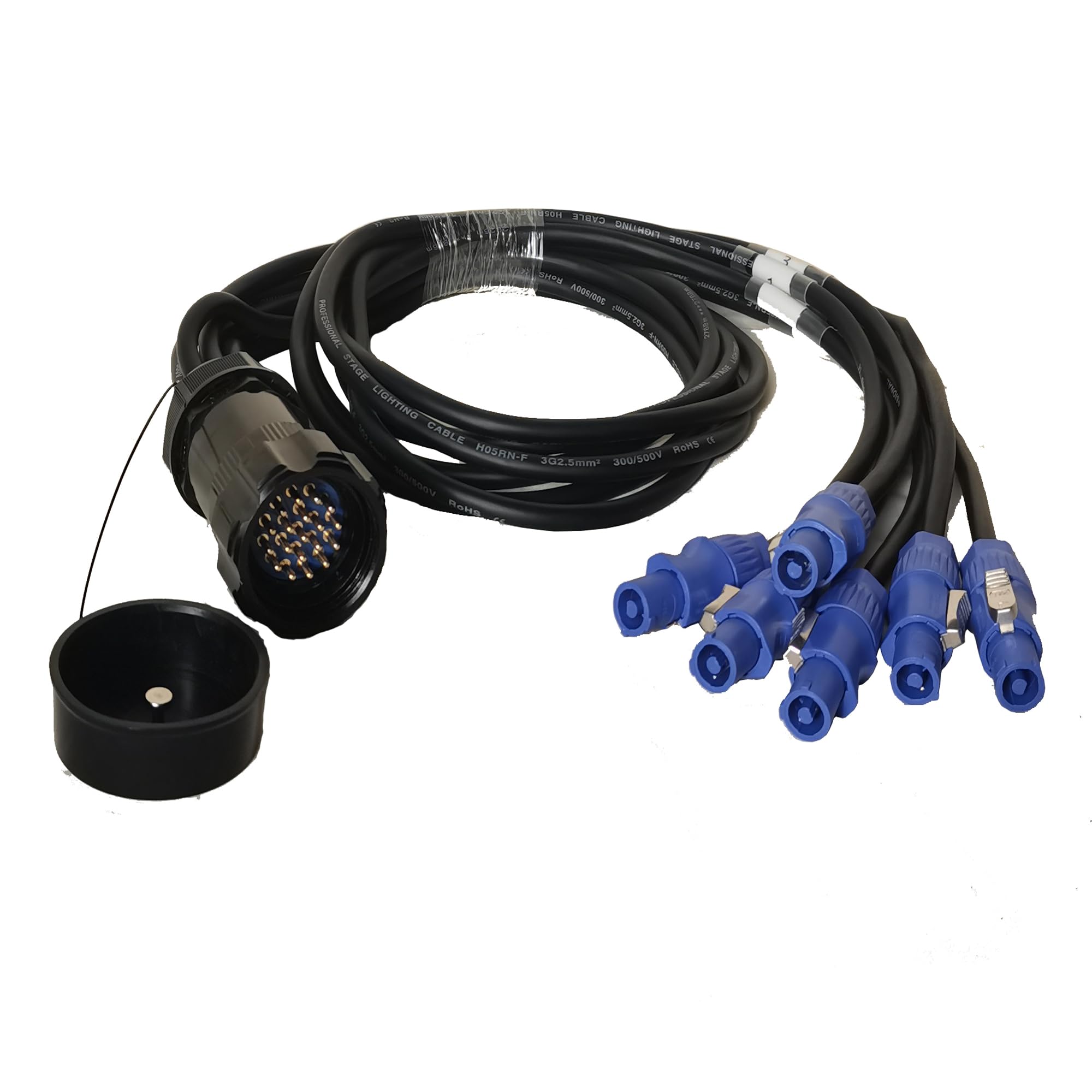 Amazon.com: JUNMAN 19pin Socapex to 3pin Powercon Power Cable 5ft