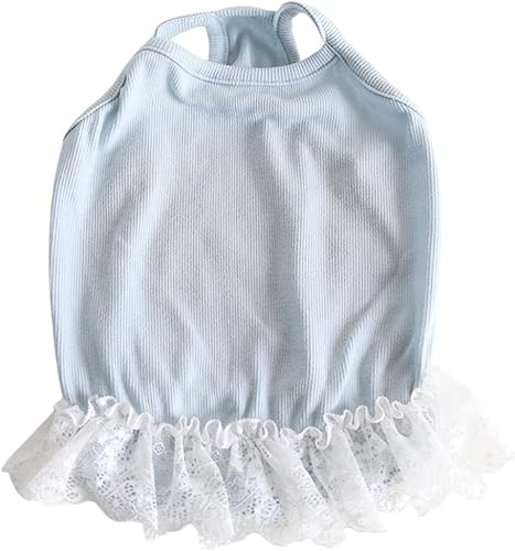 Miniatura 6 de Chaleco Bulldog Francés, chaleco de algodón para perro, ligero, elástico, sin mangas, ropa transpirable (encaje, XL)