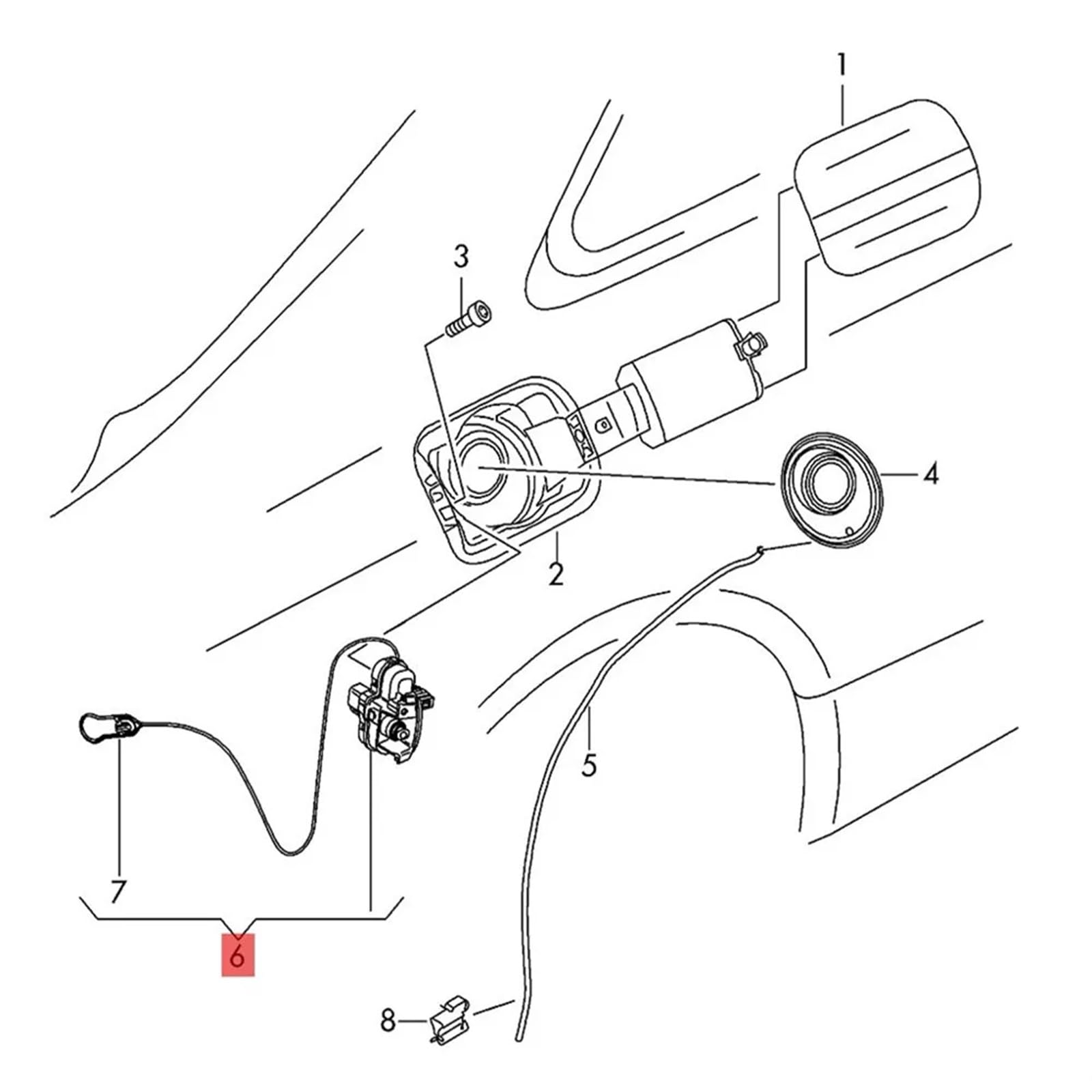 Tankdeckelbetätigung Tankdeckelschloss-Stellmotor für Audi A4 B8 A5 S5 Q5 8K0862153H 8K0 862 153H 153 Teile