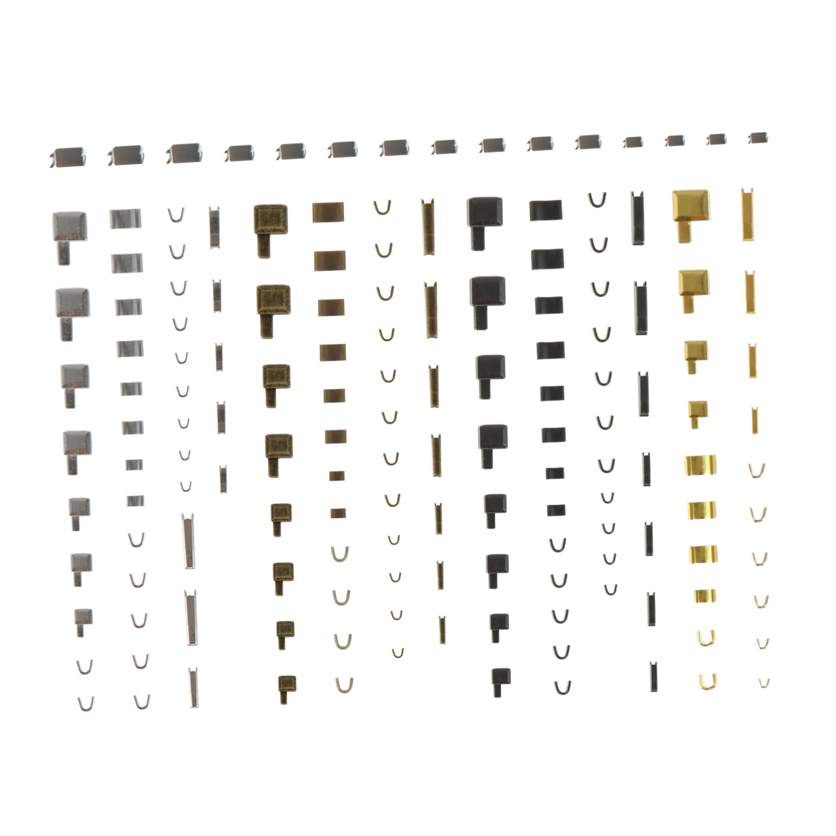 Tofficu 96juegos Kit De Reparación De Cremalleras De Accesorios Para Ropa y Proyectos De Costura Reemplazo Duradero y Práctico De Tiradores De Zipper Para Jeans Chaquetas y Mochilas