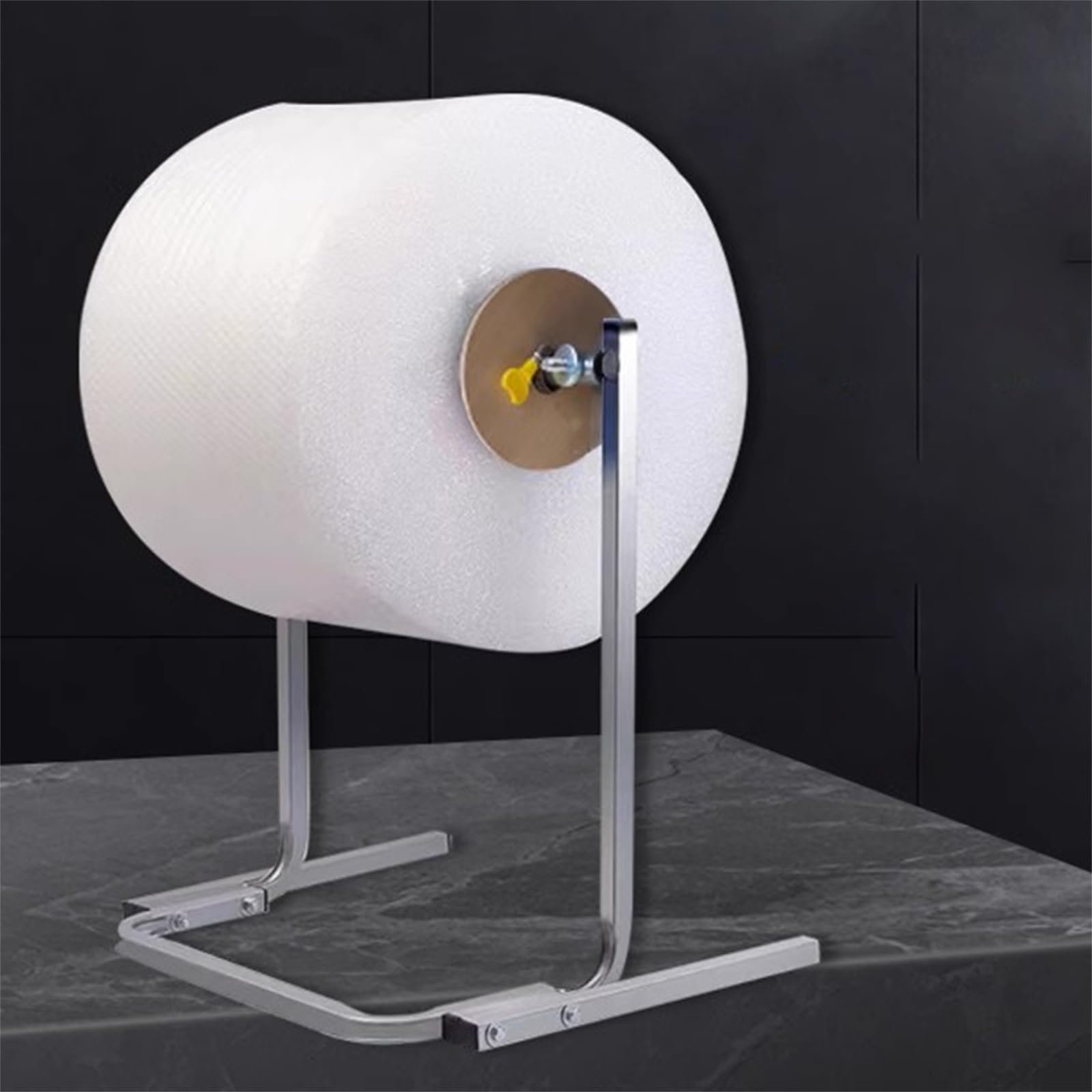 Handabroller für Stretchfolie Klein Plastik-Luftpolster Maschine für Luftpolsterfolie, Gewerbliche Folienverpackungsmaschine für Werkstatt/Fabrik/Logistik-Lager Verpacken, 64cm Hoch(Within 100cm/3