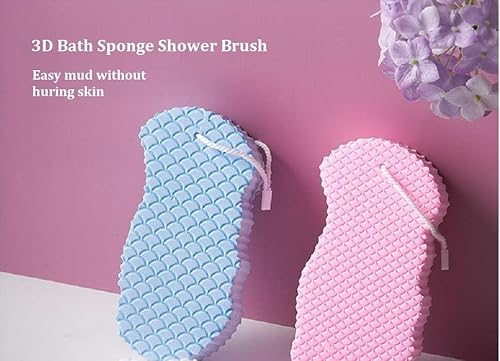 Mulpg 2Pcs Exfoliating Bath Sponge For Shower,Cleanses Skin Of Dirt And Excess Oil, Dead Skin Remover For Body,Shower Sponge For Women,Kids,Pregnant,Adults #TOP4