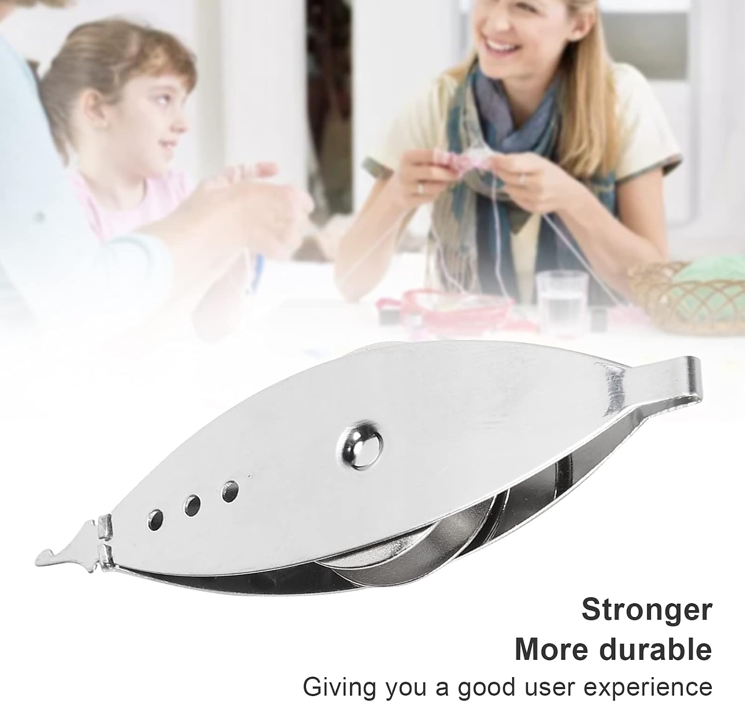 Pilipane Tatting Shuttle Metal Iron Premium Knitting Tool Weaving Machine Sewing Accessories for Home Crafting and Professional Knitting 1Pc