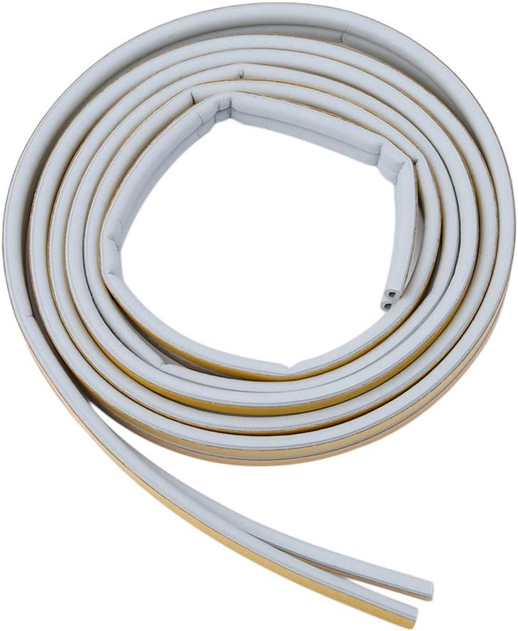 Sevenfly Keeping Fun Indoor Weather Stripping,Self Adhesive Foam Window Seal Strip for Doors and Windows Soundproofing Weatherstrip Gap Blocker(White)