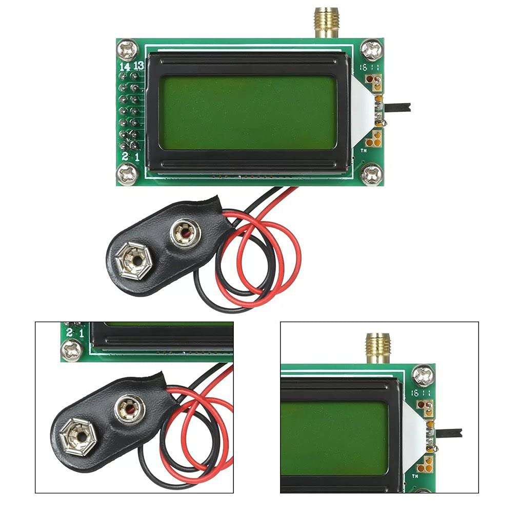 1~500 MHz Frequency Counter with 0802 LCD Display, High Accuracy & Low Power Consumption Frequency Tester