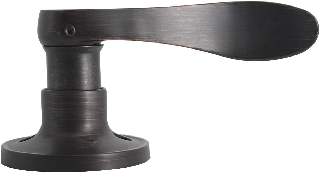 Gobrico Pack of 4 Wave Style Single-Side Dummy Door Levers Right and Left Handed Door Handles Oil Rubbed Bronze Finish