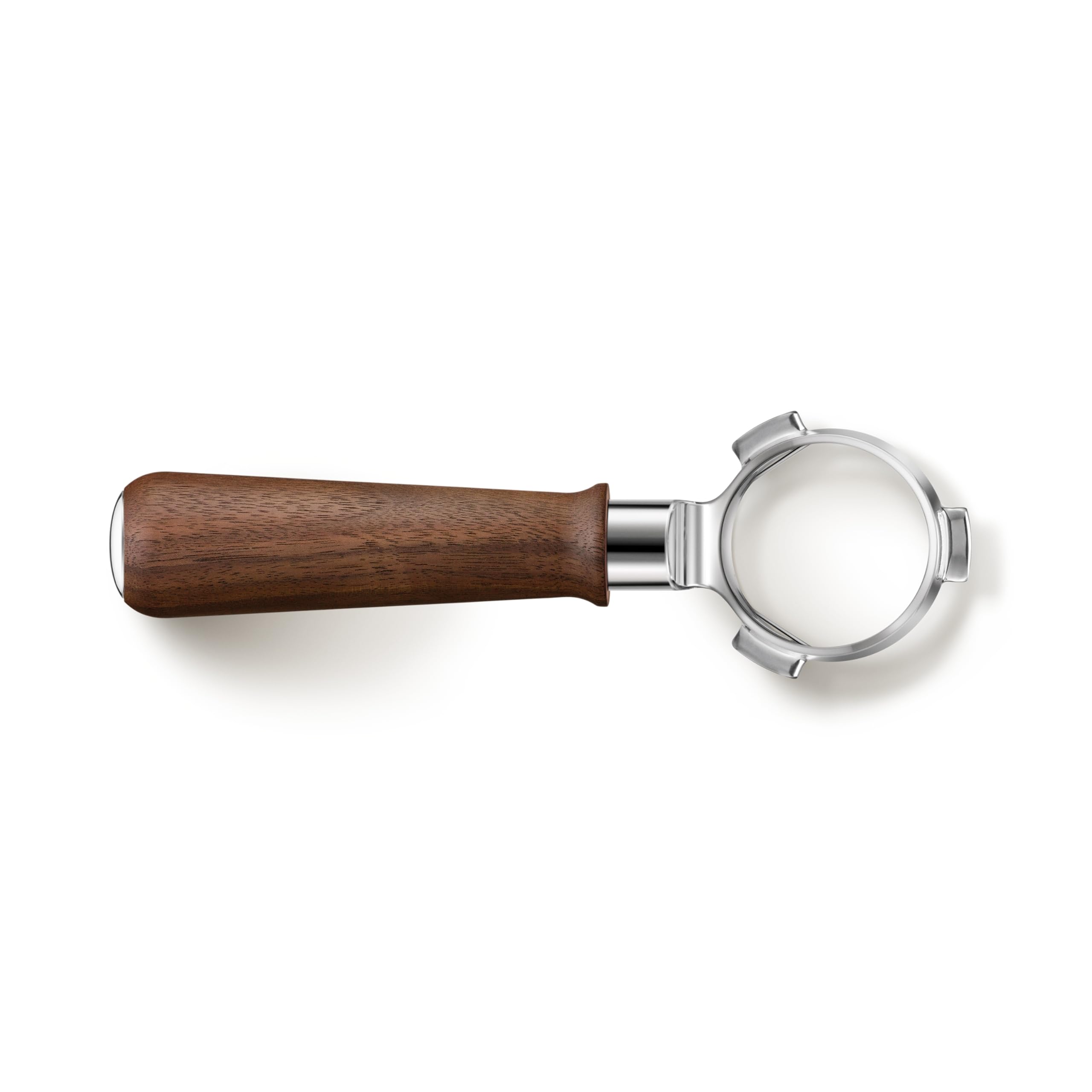 Sage Naked Portafilter 54mm, Portafiltro de Espresso, Nogal Premium | Diseño de Fondo Abierto para Ver la Extracción, Mango Ergonómico de Nogal, Compatible con Filtros de 54mm